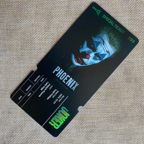 JOKER PHOENIX Movie / Official Photo Ticket, GAGA Special Ticket / New, Rare /+G