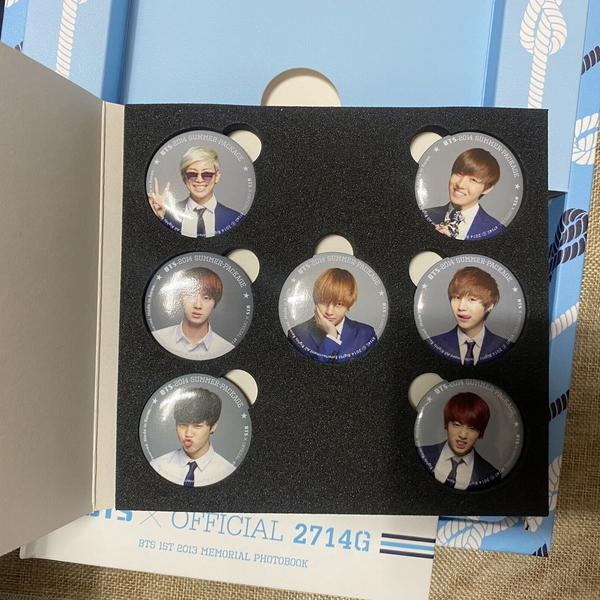 BTS 2014 Summer Package / Official Full Set Towel Photobook Pin Badges / No PC