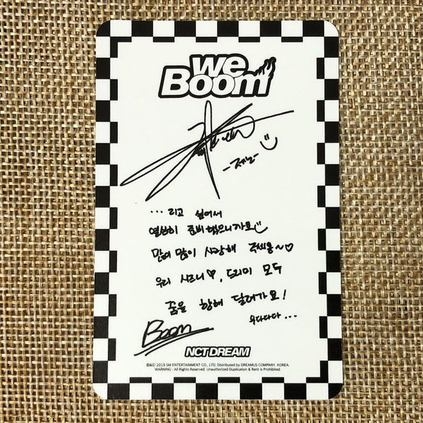 NCT Dream JENO [ We Boom ] Official Photocard, Boom Ver 3rd Album / New / Gift