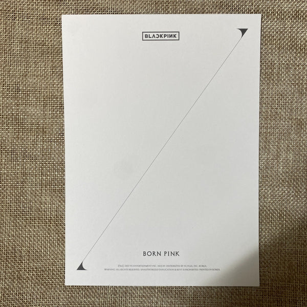BLACKPINK JENNIE #1 [Born Pink] Official Large Photocard Postcard, Box Ver. /+G