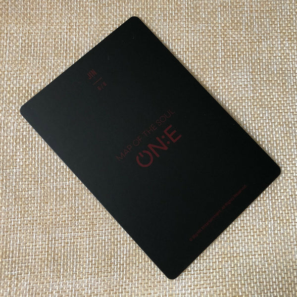 BTS JIN 6/8 [ Map of the Soul ON:E ] Official Mini Photocard, ONE / New / Gift