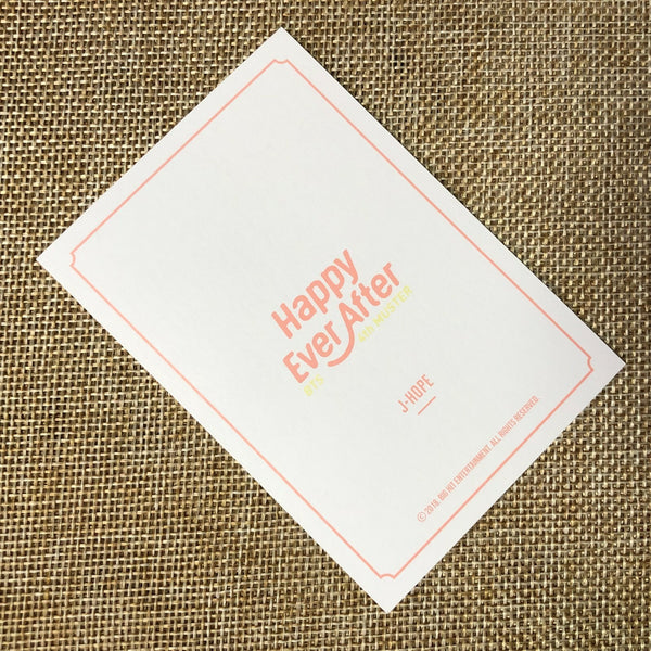 BTS J-HOPE [4th Muster Happy Ever After] Official Binder Photocard / New / Gift