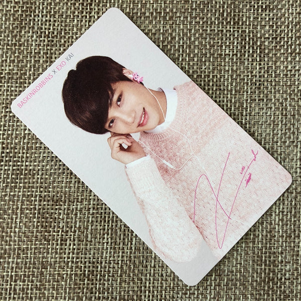 EXO KAI [ Baskin Robbins ] Official Polaroid Photocard, kai / New, Rare / Gift