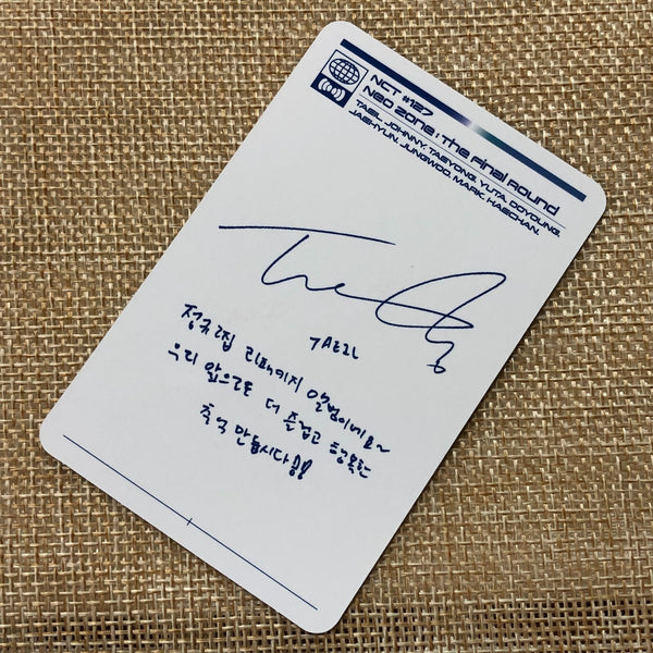 NCT 127 TAEIL [NEO ZONE Final Round] Official Photocard, 2nd Player / New / Gift
