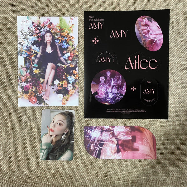 Ailee SIGNED Promo Album Autographed Full Set [ AMY ] 3rd /Mint, Rare / +Gift
