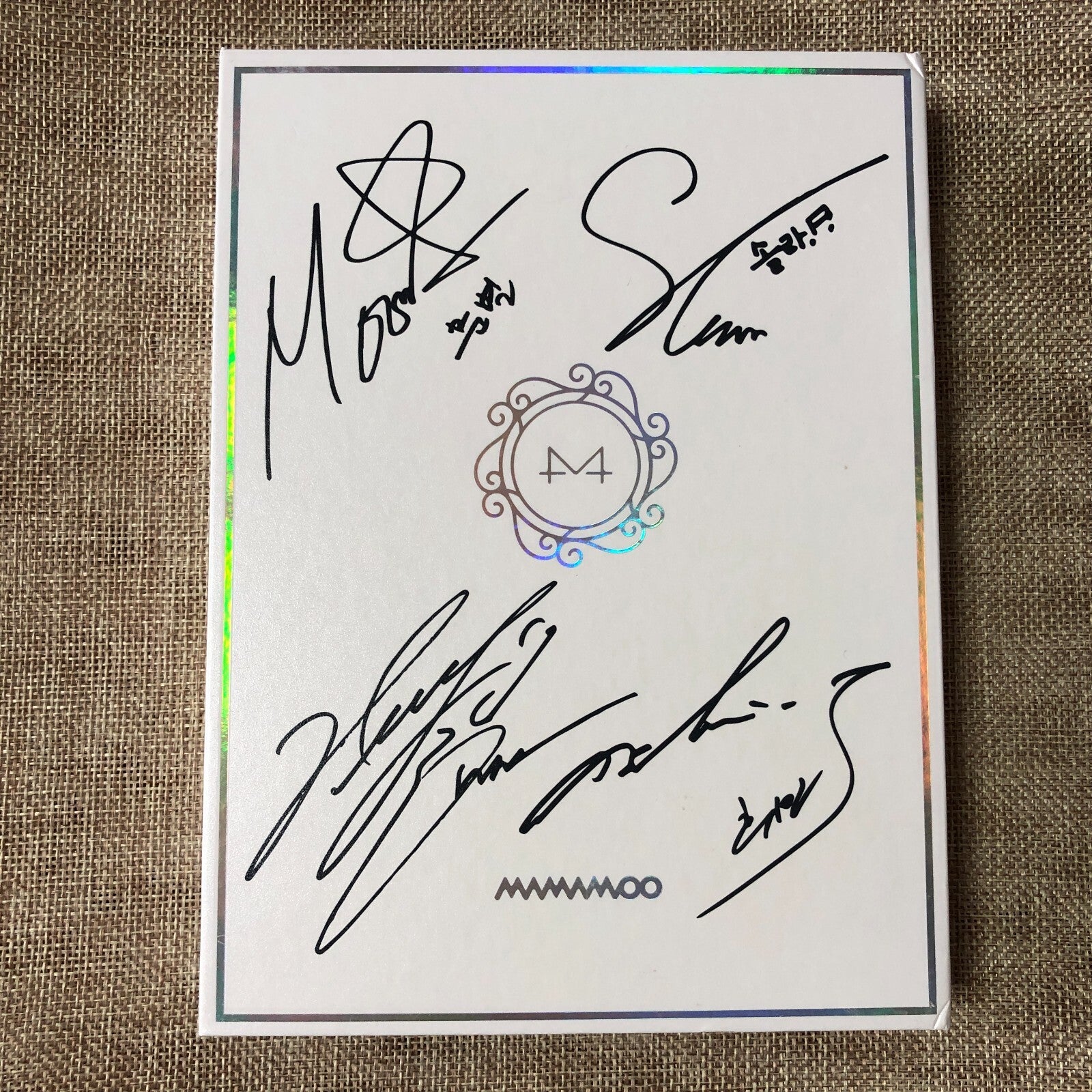 MAMAMOO #1 [ White Wind ] Hand Signed Promo Album Autographed / CD+Photobook