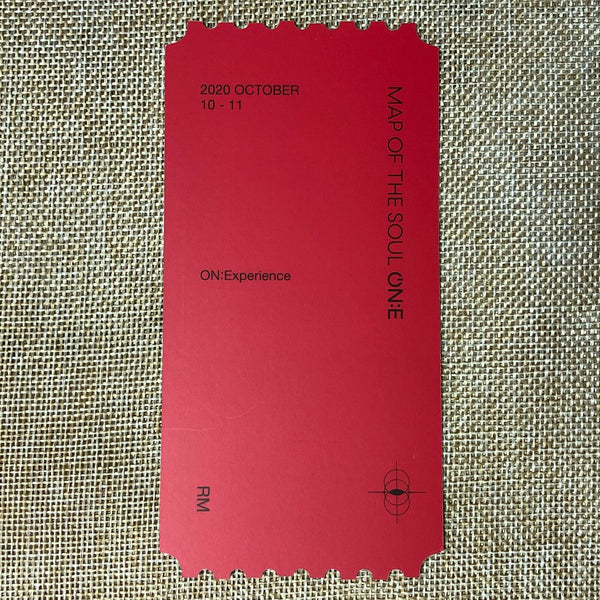 BTS RM [Map of the Soul ON:E DVD] Official Hologram Ticket Photocard / Gift