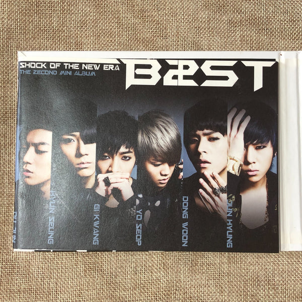 BEAST HAND SIGNED [Shock of the New Era] 2nd Mini Album Autographed, NO PC / New