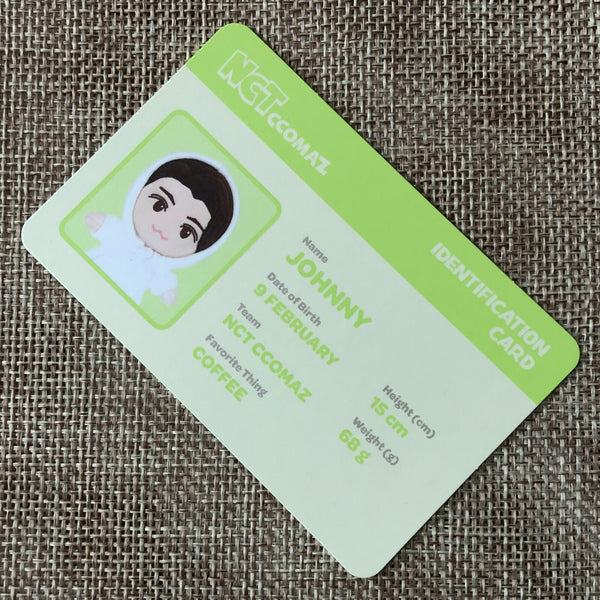 NCT JOHNNY [ CCOMAZ GROCERY STORE ] Official ID Card Photocard / New / Gift