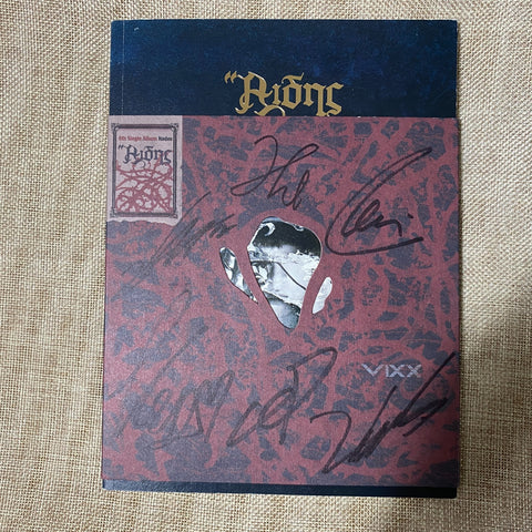 VIXX HAND SIGNED #2 [ HADES ] 6th Promo Album Autographed CD+Photobook+PC / Gift