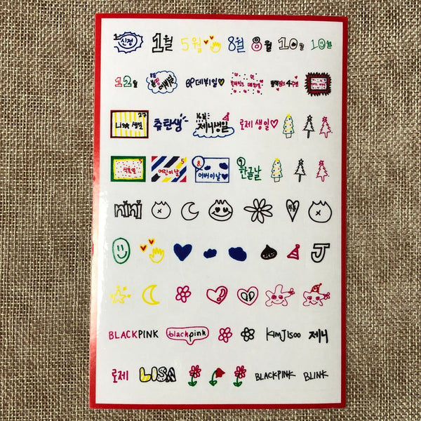 BLACKPINK [ 2020 Welcoming Collection ] Official Sticker Set / New / Gift