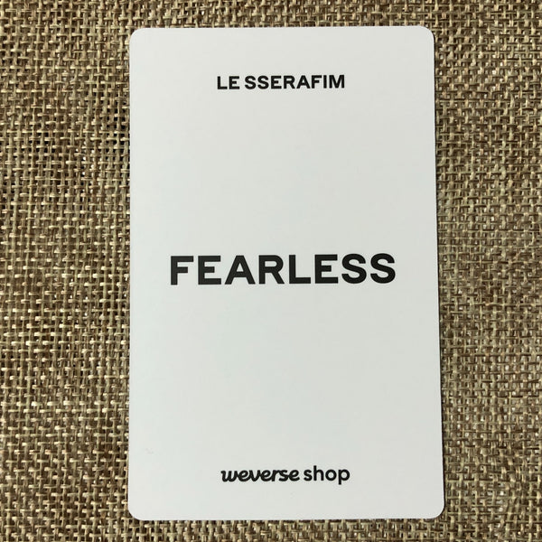 LE SSERAFIM KAZUHA [Fearless JAPAN Weverse] Official Photocard, 1st / New / Gift