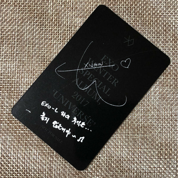 EXO XIUMIN [2017 Winter Special Universe] Official Photocard / New, Rare / Gift