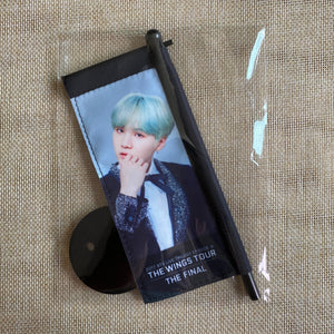 BTS SUGA [2017 THE WINGS TOUR FINAL] Official Mini Flag W/O Case / New, Rare /+G