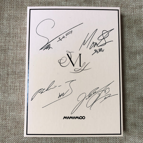 MAMAMOO #2 [ WHERE ARE WE WAW ] Signed Promo Album Autographed / CD+Photobook+PC