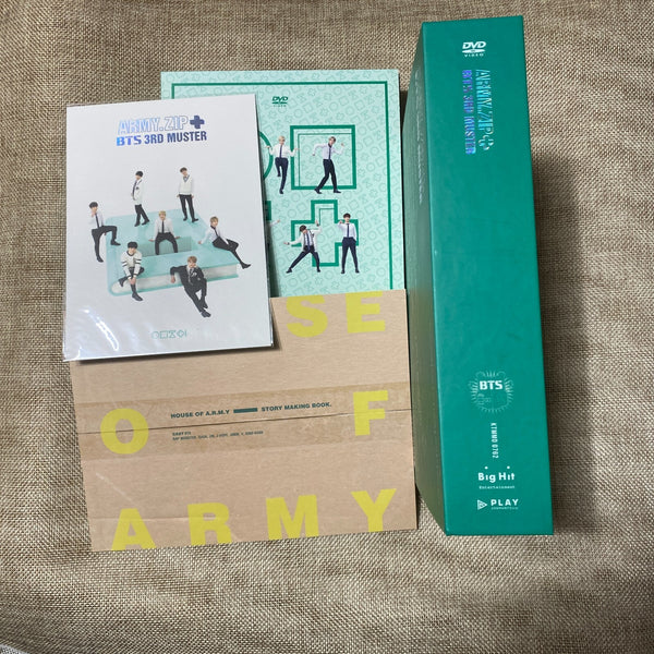 BTS 3rd Muster ARMY.ZIP DVD / 3 Disc Photobook, Story, Sticker, 2nd DVD Defectiv
