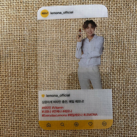 BTS J-HOPE [ Lemona Vitamins ] Official Transparent Photocard / New, Rare / Gift