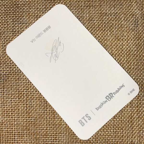 BTS V TAEHYUNG [ Baskin Robbins Promo ] Official Limited Photocard / New / Gift