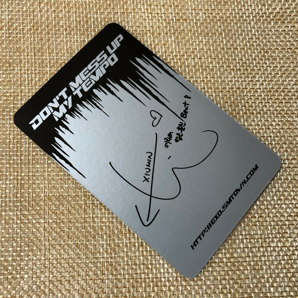 EXO XIUMIN [Don't mess up My Tempo] Official Photocard, Moderato 5th Album /+G