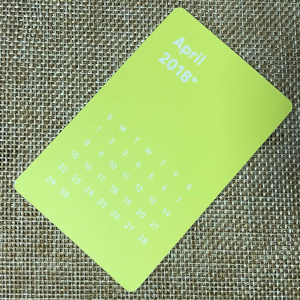 NCT JOHNNY [2018 Season's Greetings] Official Mini Calendar Photocard / Gift