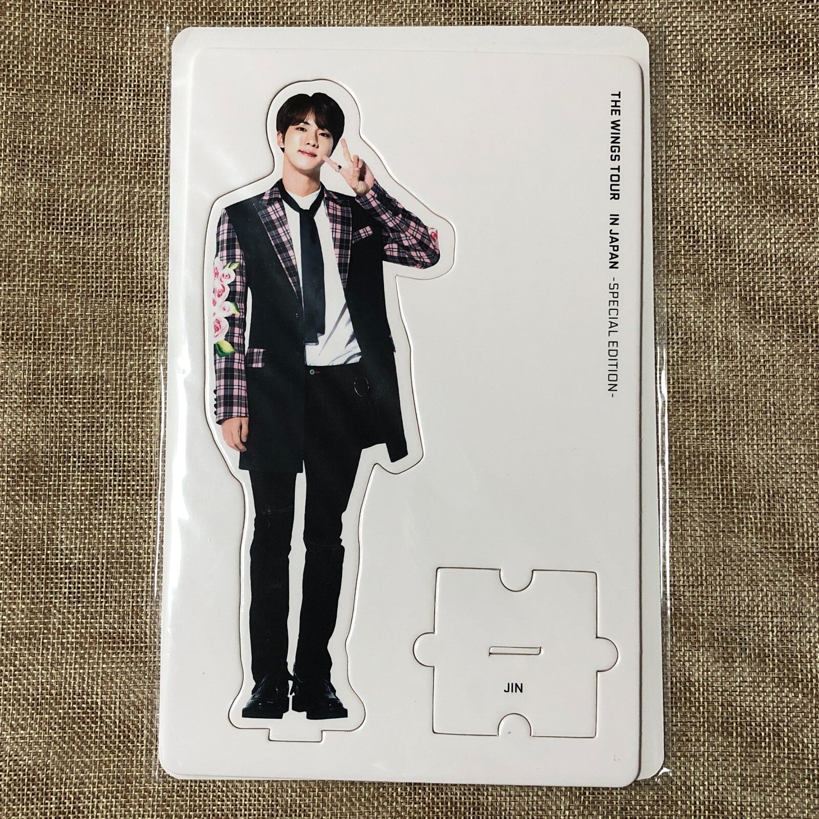 BTS JIN [ The Wings Tour in Japan Special ] Official MD Paper Stand / New / Gift