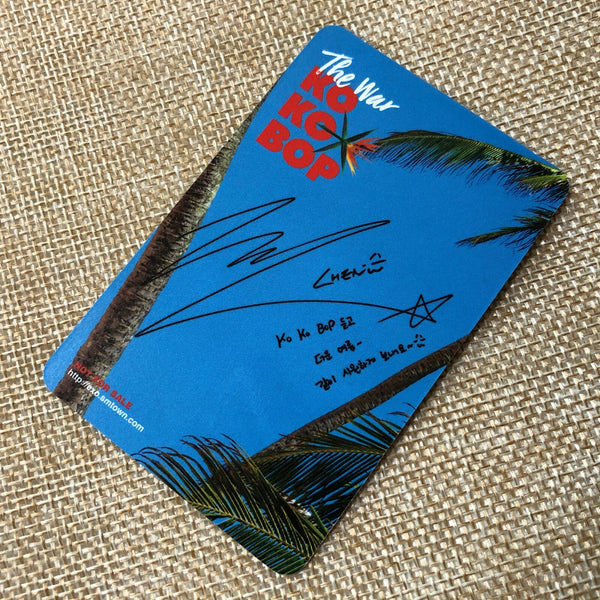 EXO CHEN Type B [ The War KOKOBOP ] Official Photocard, 4th Album / New / Gift