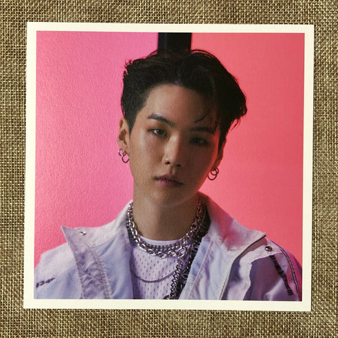 BTS SUGA [ MAP OF THE SOUL MOS ON:E Concept Book ] Square Postcard / New / Gift