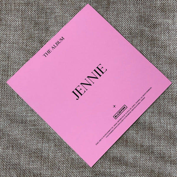 BLACKPINK JENNIE [ THE ALBUM ] Official Postcard, Ver. 3 / New / Gift