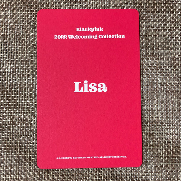 BLACKPINK LISA #4 [ 2022 Welcoming Collection ] Official Photocard / New / Gift