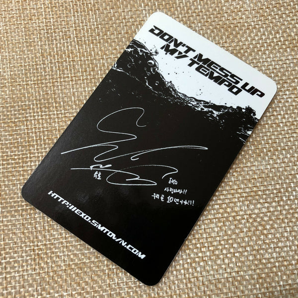 EXO SUHO [Don't mess up My Tempo] Official Photocard, Allegro 5th Album / Gift