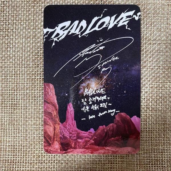 SHINEE KEY #4 [ BAD LOVE Official Photocard ] Album Space  / New, Rare / +Gift