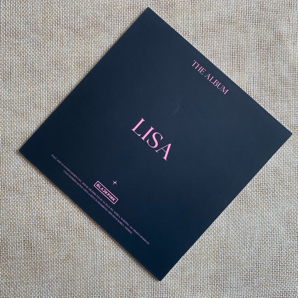 BLACKPINK LISA [THE ALBUM] Official Square Photocard Postcard, 15cm / New / Gift