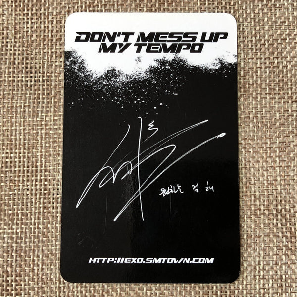 EXO SEHUN [Don't Mess Up My Tempo] Official Photocard, Allegro 5th Album / Gift