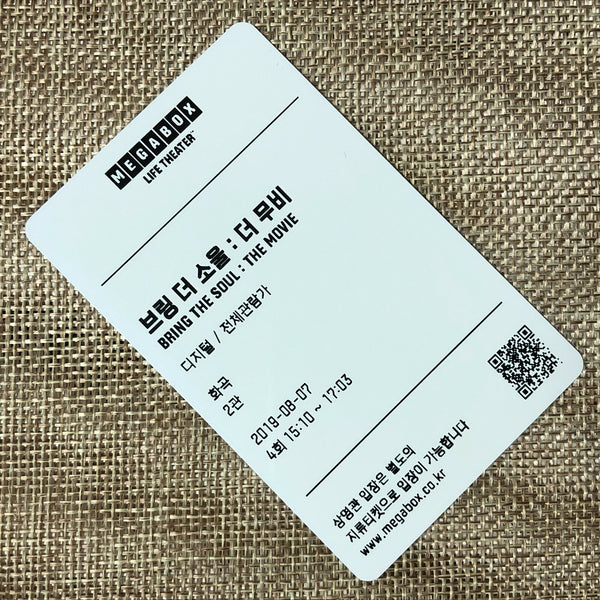 BTS GROUP #21 [Bring The Soul Movie] Official Ticket Photocard Photo / Gift