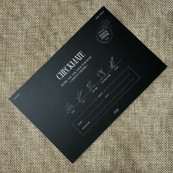 ITZY GROUP [ CHECKMATE ] Official Limited Edition Card Postcard / New / Gift