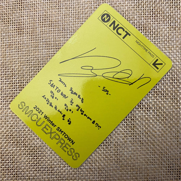 NCT 127 DOYOUNG [2021 Winter SMTOWN SMCU EXPRESS] Official Photocard #3 / Gift