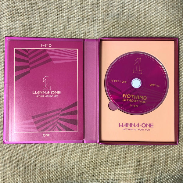 WANNA ONE [ 1-1=0 NOTHING WITHOUT YOU Album ] Photobook+CD / NO PC / Gift