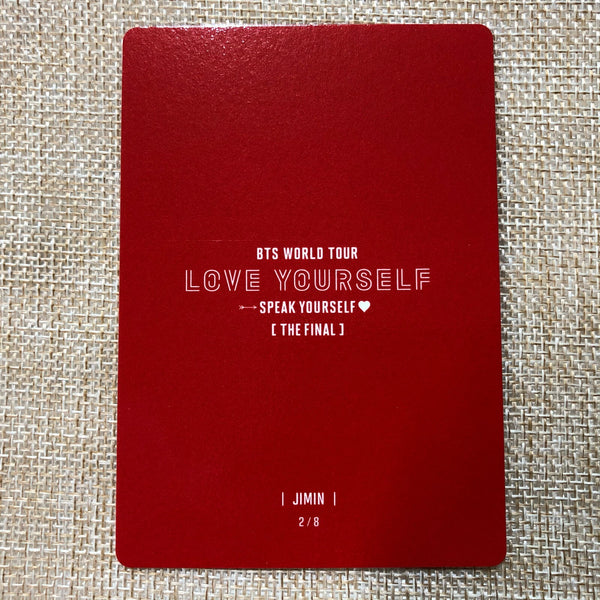 BTS JIMIN 2/8 [ Speak Yourself The Final ] Official Mini Photocard / New / Gift