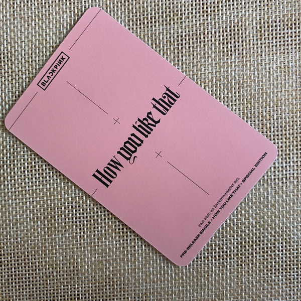 BLACKPINK LISA #2 [ How you like that ] Official Photocard / New, Rare / Gift
