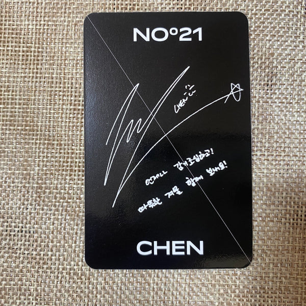 EXO CHEN #2 [ Obsession ] Official Photocard, 6th Album / New, Rare / Gift