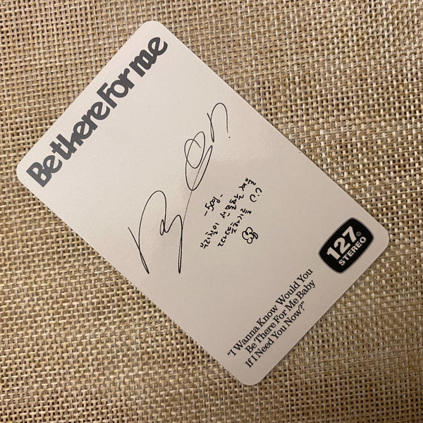 NCT DOYOUNG [ Be There For Me ] Official Album Photocard / New, Rare / Gift