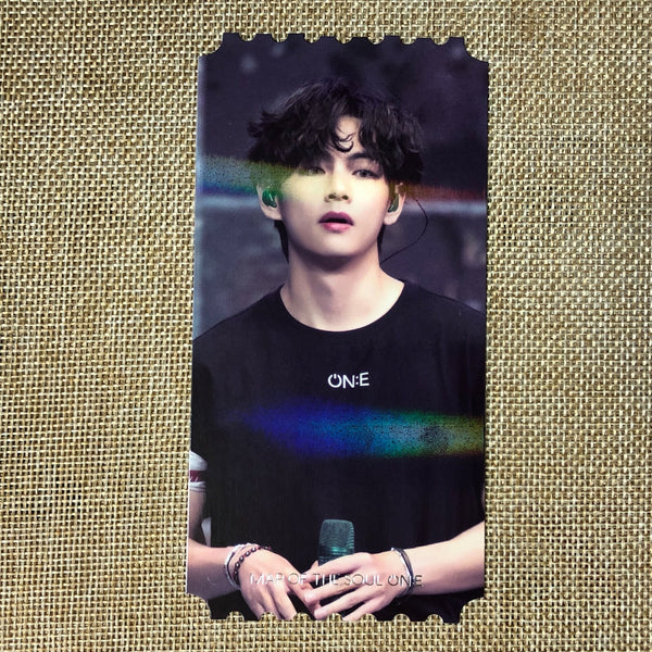 BTS V TAEHYUNG [Map of the Soul ON:E DVD] Official Hologram Ticket Photocard /+G
