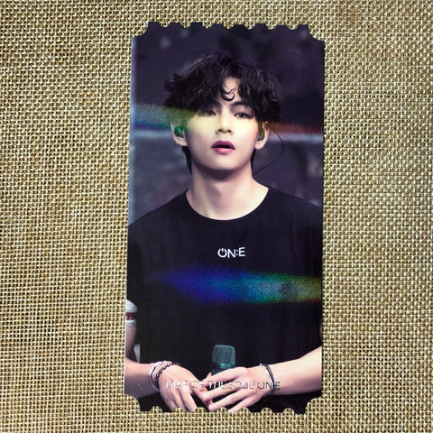 BTS V TAEHYUNG [Map of the Soul ON:E DVD] Official Hologram Ticket Photocard /+G