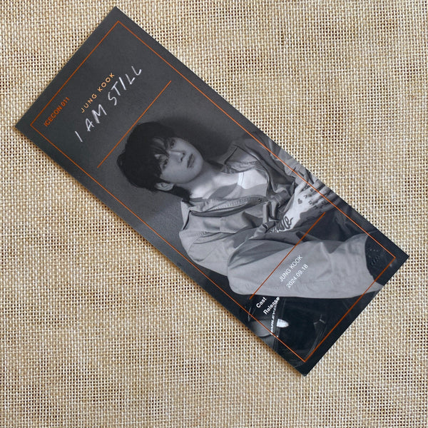 BTS JUNGKOOK [That's The Ticket] Official Photo Ticket Set, Movie I AM STILL / N