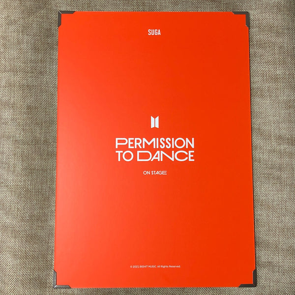 BTS SUGA [ PERMISSION TO DANCE PTD ] Official Premium Photo / New / Gift