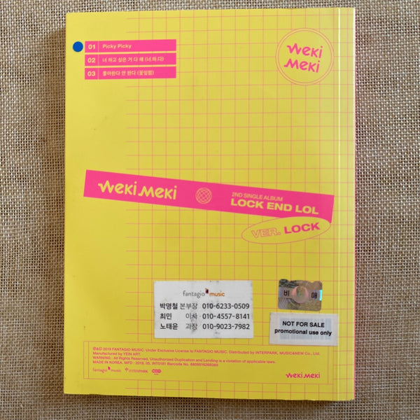 WEKI MEKI HAND SIGNED #2 [Lock End LOL] Promo 2nd Mini Album Autographed / Gift