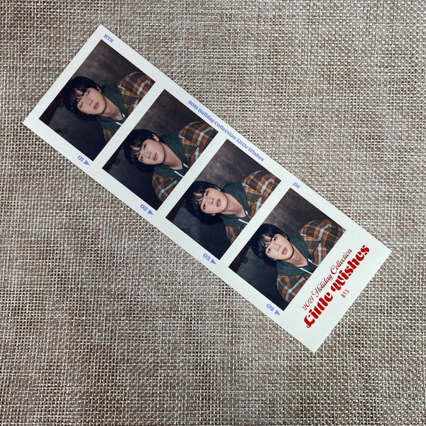 BTS JIN [ 2021 Holiday Little Wishes ] Official 4 cut photocard /New, Rare/Gift