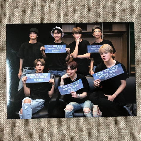 BTS GROUP [Love Yourself World Tour NEW YORK DVD] Official Photocard Postcard