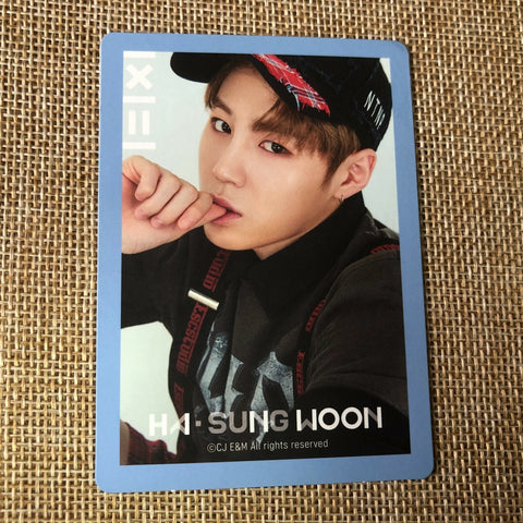 WANNA ONE HA SUNGWOON [ TO BE ONE ] Official Photocard, Sky ver. / New / Gift