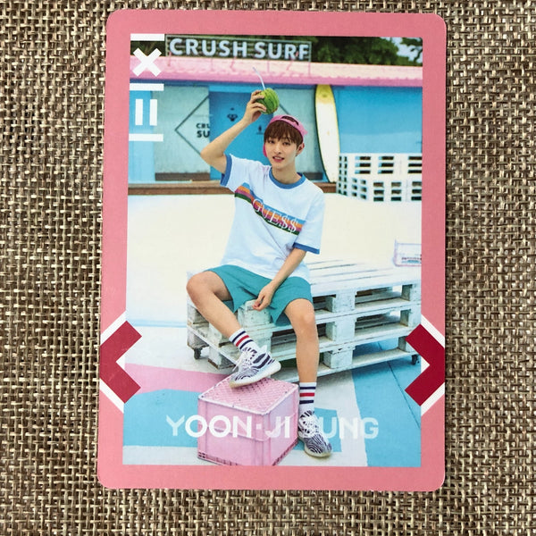 WANNA ONE YOON JISUNG [ TO BE ONE ] Official Photocard, Pink ver / New / Gift